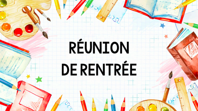 Dates des différentes réunions de rentrée